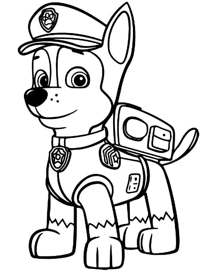 Plansa de colorat cu Paw Patrol 14 6